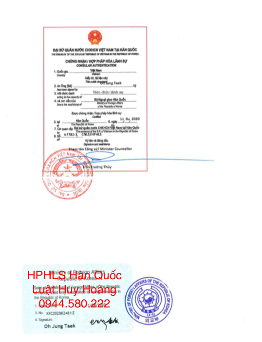 DỊCH VỤ HỢP PHÁP HOÁ LÃNH SỰ AI CẬP