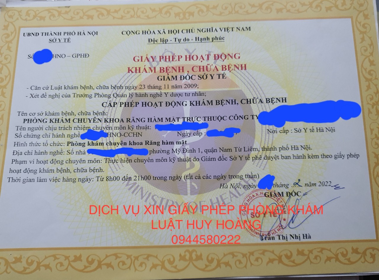 DỊCH VỤ THỦ TỤC MỞ PHÒNG KHÁM NHANH, TRỌN GÓI TẠI KHÁNH HOÀ