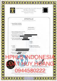 DỊCH VỤ HỢP PHÁP HOÁ LÃNH SỰ INDONESIA